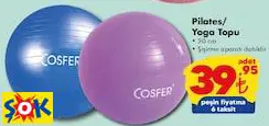 COSFER PİLATES/ YOGA TOPU • 20 CM • ŞİŞİRME APARATI DAHİLDİR